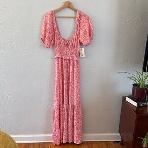 Billabong Pink Floral Maxi Dress
